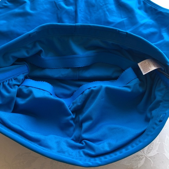 Shade & Shore High-Leg Cheeky Royal Blue One Piece Swimsuit Women’s Size L 12-14 - Picture 14 of 16